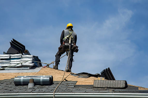Professional Roof Replacement technician working in Barstow, CA
